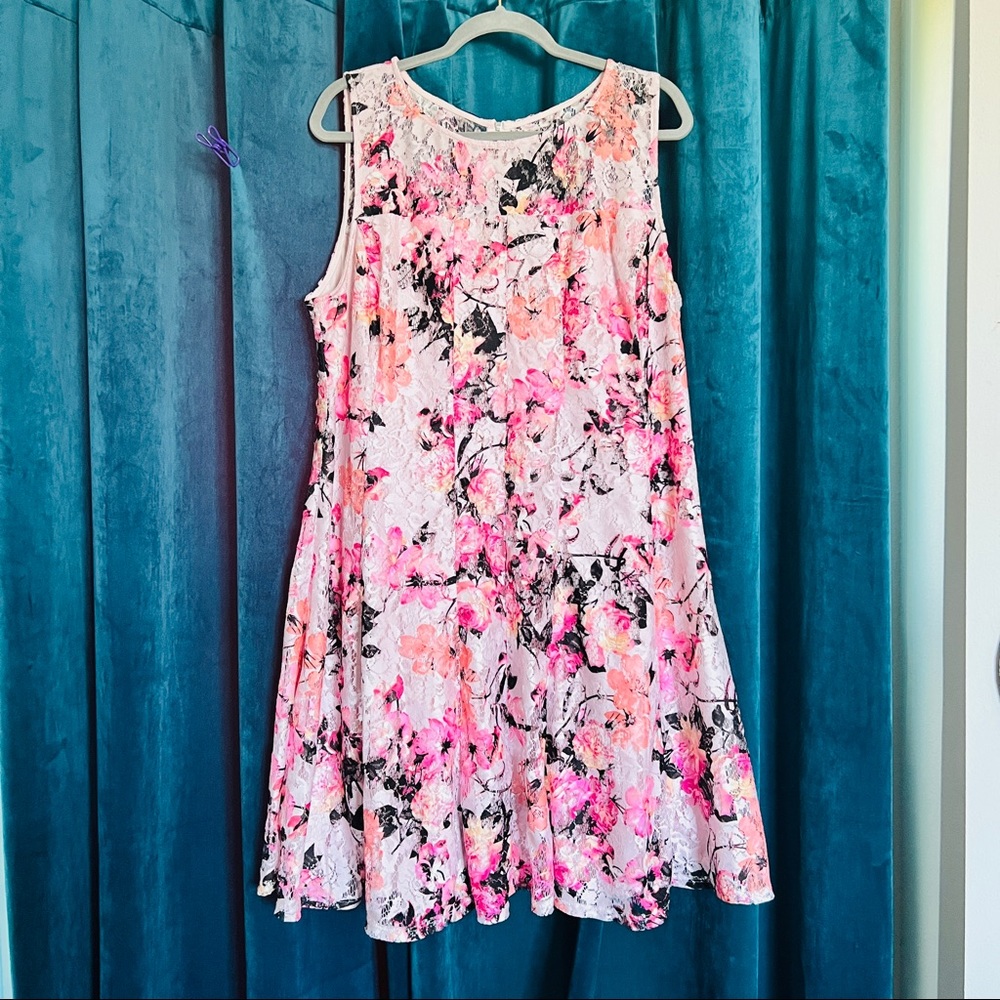 Pretty Lane Bryant 18/20 lace floral midi dress